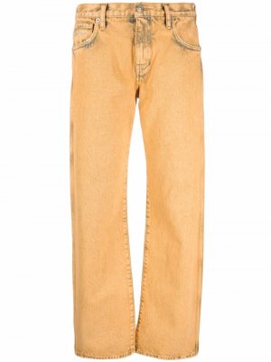Прямые джинсы Alanui. Цвет: оранжевый