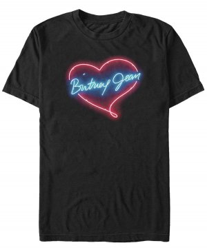 Мужская неоновая футболка с логотипом britney jean коротким рукавом Fifth Sun, черный