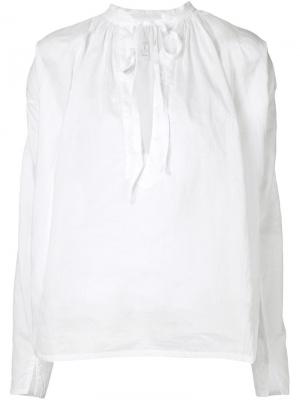 Блузка-туника с шнуровкой Dosa. Цвет: белый