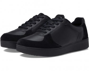 Кроссовки Rally Leather/Suede Panel Sneakers, цвет All Black FitFlop