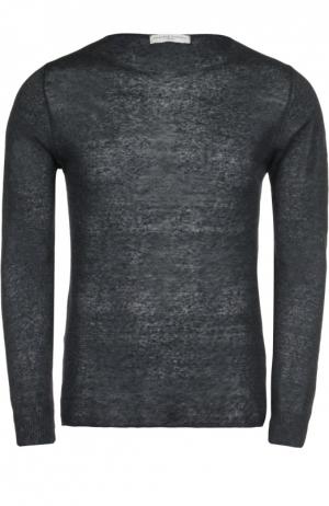 Меланжевый пуловер Daniele Fiesoli. Цвет: темно-серый