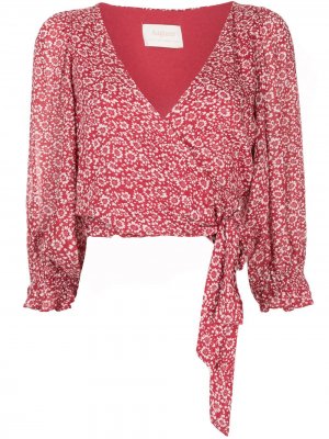 Укороченная блузка Marlowe Frida AUGUSTE. Цвет: красный