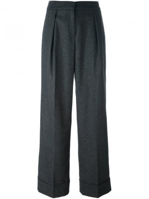 Широкие брюки со складками IM Isola Marras I'M. Цвет: серый