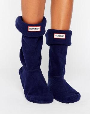 Темно-синие толстые носки Original Hunter. Цвет: синий