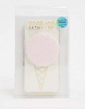 Чехол для iPhone 6/6S/7/8 PLUS с мороженым -Белый Skinnydip