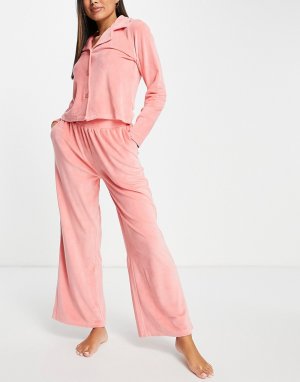 Велюровый комплект одежды для дома розового цвета Venus-Розовый цвет Brave Soul