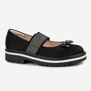 Туфли , размер 30, черный Kapika. Цвет: черный