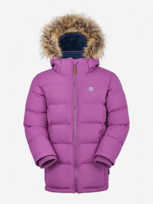 Куртка утепленная для девочек , Фиолетовый Gusti. Цвет: фиолетовый