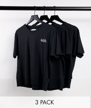 Набор из 3 футболок для дома черного цвета -Черный Von Dutch