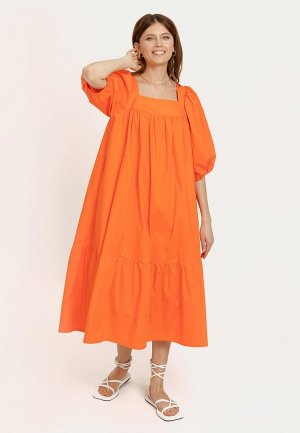 Платье Rafinad. Цвет: оранжевый