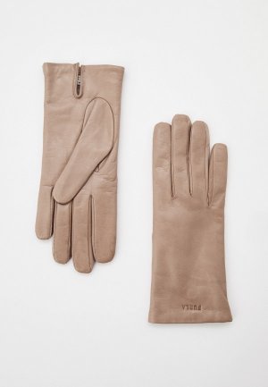Перчатки Furla 1927 MEDIUM GLOVES. Цвет: коричневый