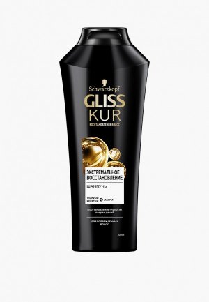 Шампунь Gliss Kur Экстремальное восстановление для сильно поврежденных и сухих волос, 400 мл. Цвет: прозрачный