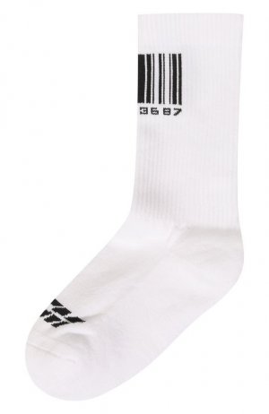 Хлопковые носки VTMNTS. Цвет: белый