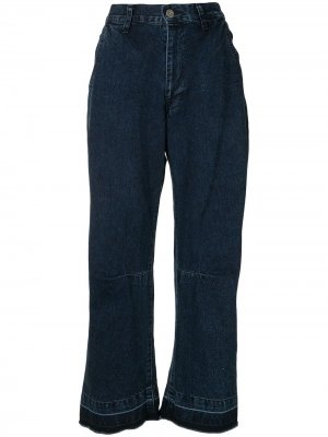 Ys джинсы свободного кроя с завышенной талией Y's. Цвет: синий