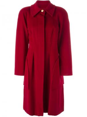 Пальто с крупными карманами Christian Lacroix Vintage. Цвет: красный
