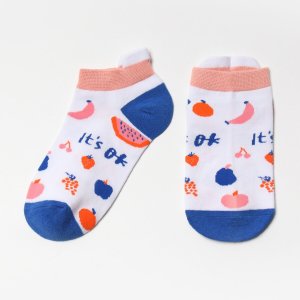 Носки укороченные MINAKU. Цвет: белый, розовый, синий