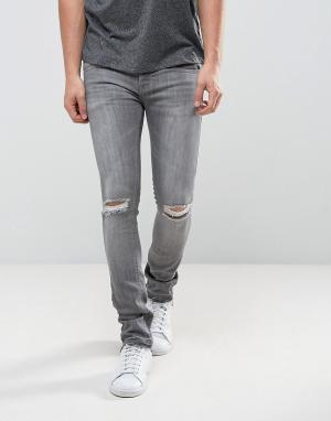 Серые зауженные джинсы с развернутым краем Loyalty and Faith Mancheste &. Цвет: серый