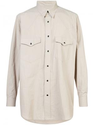 Рубашка классического кроя с длинными рукавами Julien David. Цвет: нейтральные цвета