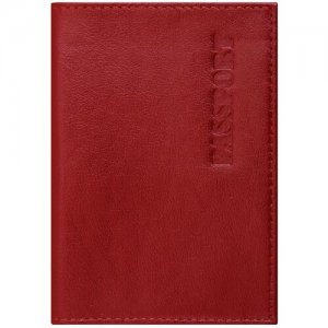 Обложка для паспорта 237178, красный BRAUBERG. Цвет: красный