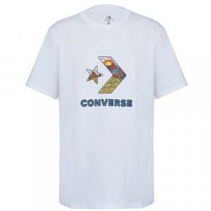 Футболка , размер XL, белый Converse. Цвет: белый/white