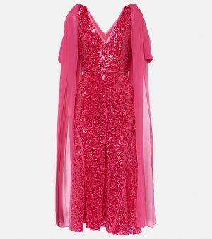Платье миди с пайетками , розовый Erdem