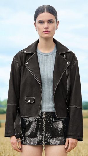 Ремень BLANKNYC Vegan Leather Moto Jacket with
