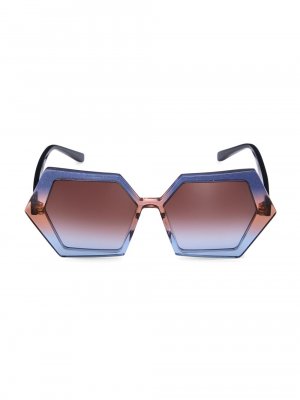 Солнцезащитные очки с шестигранной головкой 55 мм, синий Zeus + Dione