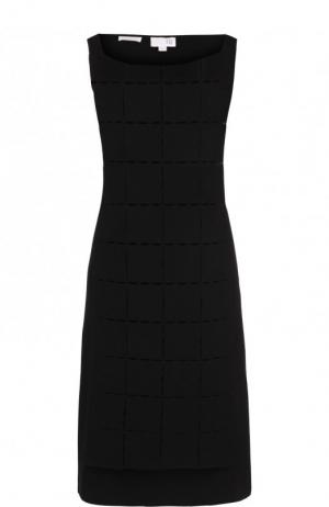 Приталенное однотонное платье-миди Tse. Цвет: черный