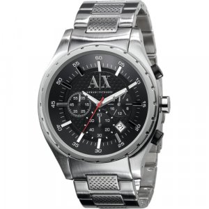 Наручные часы , черный, серебряный Armani Exchange. Цвет: серебристый/черный/серебристый-черный
