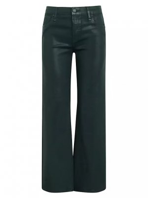 Укороченные брюки Rosie с высокой посадкой и широкими штанинами , цвет coated scarab Hudson Jeans