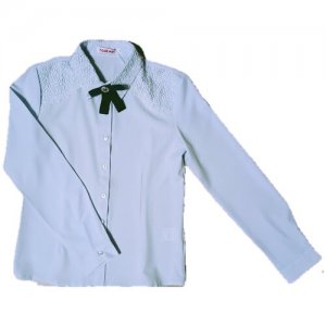 Блузка школьная для девочки размер 164 см 7 Одежек. Цвет: белый