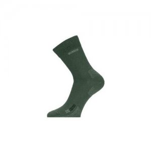 Носки , размер M, серый, зеленый Lasting. Цвет: серый