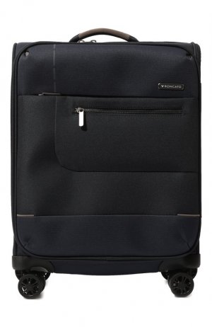 Текстильный дорожный чемодан Sidetrack small Roncato. Цвет: синий