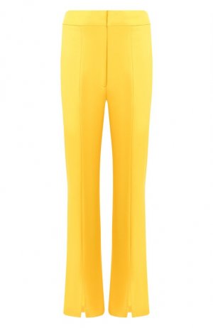 Шерстяные брюки Adam Lippes. Цвет: жёлтый