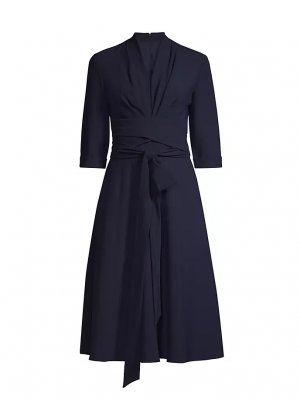 Платье Joan с высоким воротником и длинными рукавами, темно-синий Black Halo