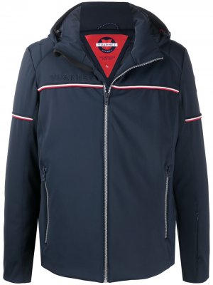 Лыжная куртка Pratello с капюшоном Vuarnet. Цвет: синий
