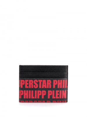 Картхолдер с логотипом Philipp Plein. Цвет: черный