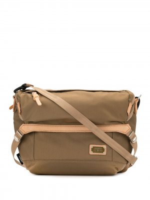 Парусиновая сумка на плечо As2ov. Цвет: коричневый