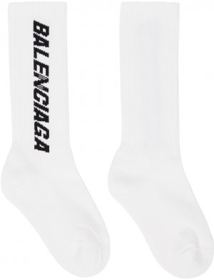Белые носки-гонщики Balenciaga