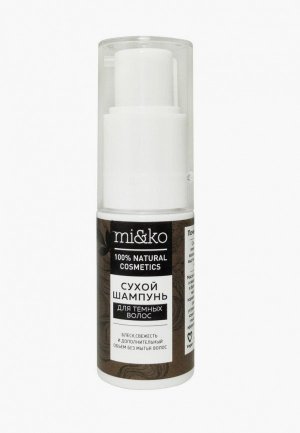 Сухой шампунь Mi&Ko для темных волос 20 г. Цвет: прозрачный