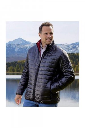 Легкая водоотталкивающая куртка-пуховик , черный Atlas for Men