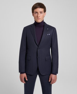 Костюмный пиджак JT1-0218-N NAVY HENDERSON. Цвет: синий