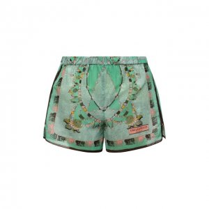 Хлопковые шорты Emilio Pucci. Цвет: зелёный