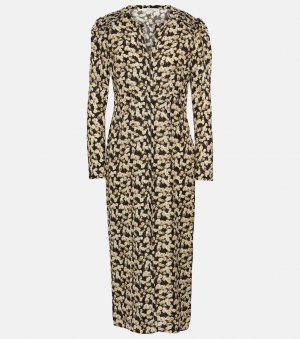 Роскошное платье миди blooming из смесового шелка , мультиколор Dorothee Schumacher