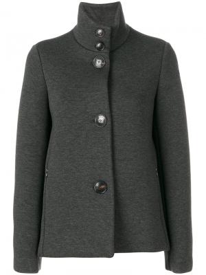 Пальто с отворотом Rrd. Цвет: серый
