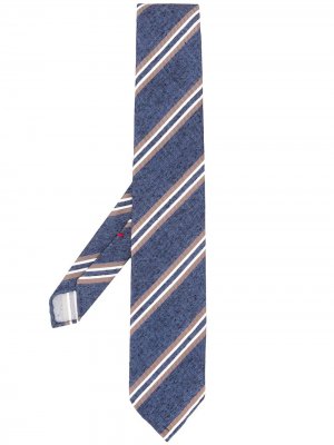 Delloglio галстук в диагональную полоску Dell'oglio. Цвет: синий