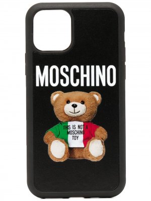 Чехол Teddy Bear для iPhone 11 Pro Moschino. Цвет: черный