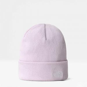 Шапка Norm Shallow Beanie The North Face. Цвет: сиреневый
