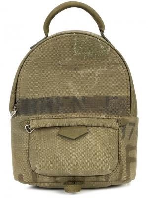 Миниатюрный рюкзак в стиле милитари Readymade. Цвет: зеленый