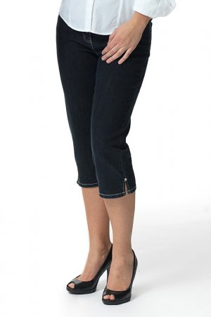 Укороченные джинсы Million X Woman. Цвет: синий